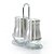 Porta Condimentos de Inox Luxo com Suporte 03 Peças UNY GIFT - Imagem 1