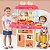 Conjunto de Cozinha Brinquedos Grande Educacional com Spray Som Luzes de chama com 42 Peças - Imagem 1