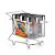 Conjunto Carrinho Porta Condimento Cromado 07 Peças ARTHI - Imagem 1