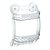 Prateleira Dupla Plus com Ventosas 22x10x30cm ARTHI - Imagem 2