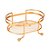 Bandeja em Metal Oval 19x09cm Dourado Fosco ARTHI - Imagem 2