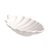 Petisqueira Folha em Porcelana 22x11cm Branco ETILUX - Imagem 1