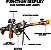 Brinquedo Arma Fuzil Metralhadora Militar 62 cm com Laser e Som - Imagem 3
