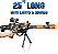 Brinquedo Arma Fuzil Metralhadora Militar 62 cm com Laser e Som - Imagem 2
