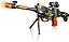 Brinquedo Arma Fuzil Metralhadora Militar 62 cm com Laser e Som - Imagem 5