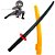 Brinquedo Infantil Kit Arco e Flecha Super Ninja com 07 Peças - Imagem 3