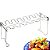 Grill para Aves com Suporte com Gotejamento para Churrasco em Aço Inoxidável - Imagem 5