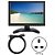 Monitor 10.1in 1280 * 800 16:10 tela LCD FULL HD HDMI/VGA/AV/BNC - Imagem 1