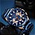 Relógio Masculino CURREN Sport Banda Aço Inoxidável Pulseira Pulso Grande Quartzo Dial Ponteiros Luminosos - Imagem 2