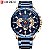 Relógio Masculino CURREN Sport Banda Aço Inoxidável Pulseira Pulso Grande Quartzo Dial Ponteiros Luminosos - Imagem 1