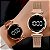 Relógio Feminino Digital de Luxo de Quartzo de Aço Inoxidável Rosa Gold - Imagem 3