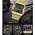 Relógio Masculino Creative Square Mens Assistir de Luxo Ouro em Aço Inoxidável Quartzo Impermeável à Prova de Água - Imagem 9