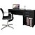 Mesa Office para Escritório 1,20m 02 Gavetas Preto NOTÁVEL - Imagem 4
