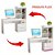 Mesa Office para Escritório 1,30m 02 Gavetas Branco e Rosa NOTÁVEL - Imagem 2