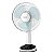 Ventilador Quanta Hélice de 03 Pás Recarregável Bivolt Branco com Preto - Imagem 1