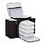 Fitness Bolsa Fashion Térmica com 04  Potes Preta com Prata Bag New - Imagem 2