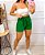 Short Feminino Clochard Soltinho Amarração Liso - Imagem 1