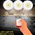 Lâmpadas Luminária Adesiva Led Controle Remoto sem Fio Spot Kit com 03 Peças - Imagem 1