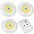 Lâmpadas Luminária Adesiva Led Controle Remoto sem Fio Spot Kit com 03 Peças - Imagem 2