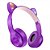 Fone de Ouvido Headset RGB BluetoothOrelha Gatinho com Luzes 100mAh - Imagem 2