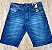 Bermuda Masculina Jeans DIESEL Azul Médio Skinny - Imagem 3