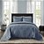 Colcha King 2,6M x 2,8M CORTTEX com 02 Porta-Travesseiros 50cm x 70cm Milão Azul - Imagem 1