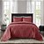 Colcha King 2,6M x 2,8M CORTTEX Milão Vermelho com 02 Porta-Travesseiros 50cm x 70cm - Imagem 1