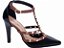 Sapato Scarpin TORRICELLA Fivela Verniz Preto Marrom - Imagem 1