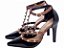 Sapato Scarpin TORRICELLA Fivela Verniz Preto Marrom - Imagem 2