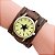 Relógio Retro Punk Rock Estilo Estrela Padrão Grande Pulseira de Couro Manguito - Imagem 4