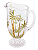 Jarra de Cristal ROJEMAC Chumbo Palm Tree Handpaint 1,5 Litros - Imagem 1