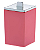 Porta Algodão e Cotonete Quadratta Rosé 12cm PARAMOUNT - Imagem 1
