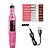 Máquina com kit Pedicure Profissional para lixa de Unhas com Broca Elétrica Portátil Esmalte Rosa - Imagem 1