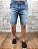 Bermuda Masculina Jeans PHILIPP PLEIN Skinny Rasgada - Imagem 1