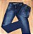 Calça Masculina Jeans PHILIPP PLEIN Azul Médio Rasgada Skinny - Imagem 1