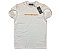Camiseta Masculina ARMANI Empório Armani Branco Aplicação Emborrachada Mostarda - Imagem 1