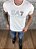 Camiseta Masculina ARMANI Empório Armani Creme Aplicação Glam - Imagem 1