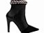 Bota Feminina TORRICELLA Preto Bico Fino Pulseira e Glitter - Imagem 5
