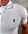 Polo Masculina PRL Branco Básica Logo Verde - Imagem 2