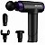 Massageador Muscular MegaStar FMA12 Recarregável Bivolt Preto com Roxo - Imagem 1
