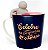 Caneca de Cerâmica Celebre as Pequenas Vitórias com Infusor de Chá 350ml ZONA CRIATIVA - Imagem 1