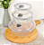 Conjunto com 03 Potes Herméticos Redondos em Vidro de 350ml à 1,2L WELLMIX - Imagem 1