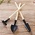 Ferramentas para Jardinagem Vaso de Planta Plantio com 03 Peças Preto - Imagem 2