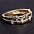 Anel de Ouro Amarelo e Ouro Branco com 8 Diamantes de 0.5 pontos - Imagem 2