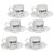 Jogo de Xícaras de Porcelana Manhattan Coffee ETILUX 80 ml com 12 Peças - Imagem 2