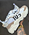 Tênis Unissex DOLCE & GABBANA Daymaster3 Couro Cano Baixo Branco e Creme - Imagem 3