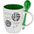 Caneca de Cerâmica Enjoy com Colher 325 ml MABRUK 02 Unidades - Imagem 2