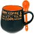Caneca de Cerâmica Happy com Colher 325 ml MABRUK 02 Unidades - Imagem 7