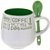 Caneca de Cerâmica Happy com Colher 325 ml MABRUK 02 Unidades - Imagem 4