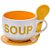 Caneca de Cerâmica Soup com Colher 325 ml MABRUK 02 Unidades - Imagem 2